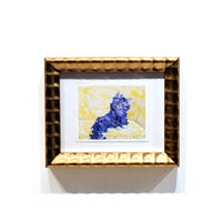 Framed Freckled Feather Kitten by Leah Kiser