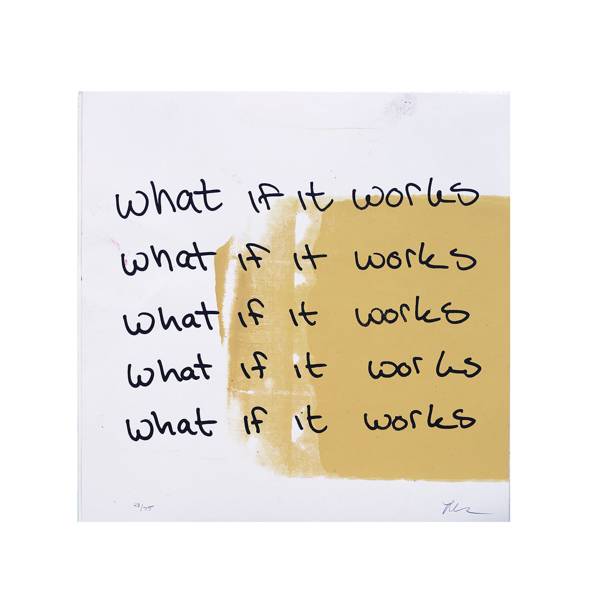What If It Works Print by Jake Early & Lisa Olson