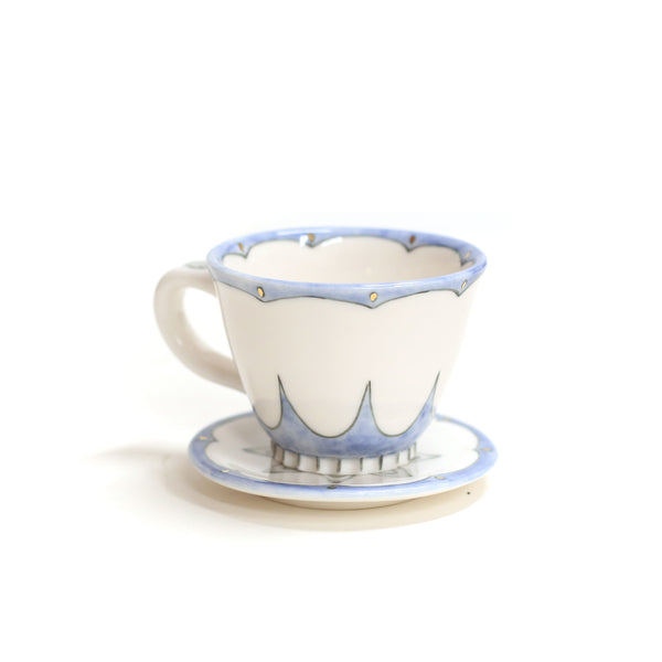 Seeing Eye Cup & Saucer by Annette Janelle