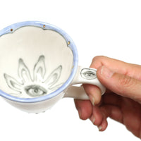 Seeing Eye Cup & Saucer by Annette Janelle