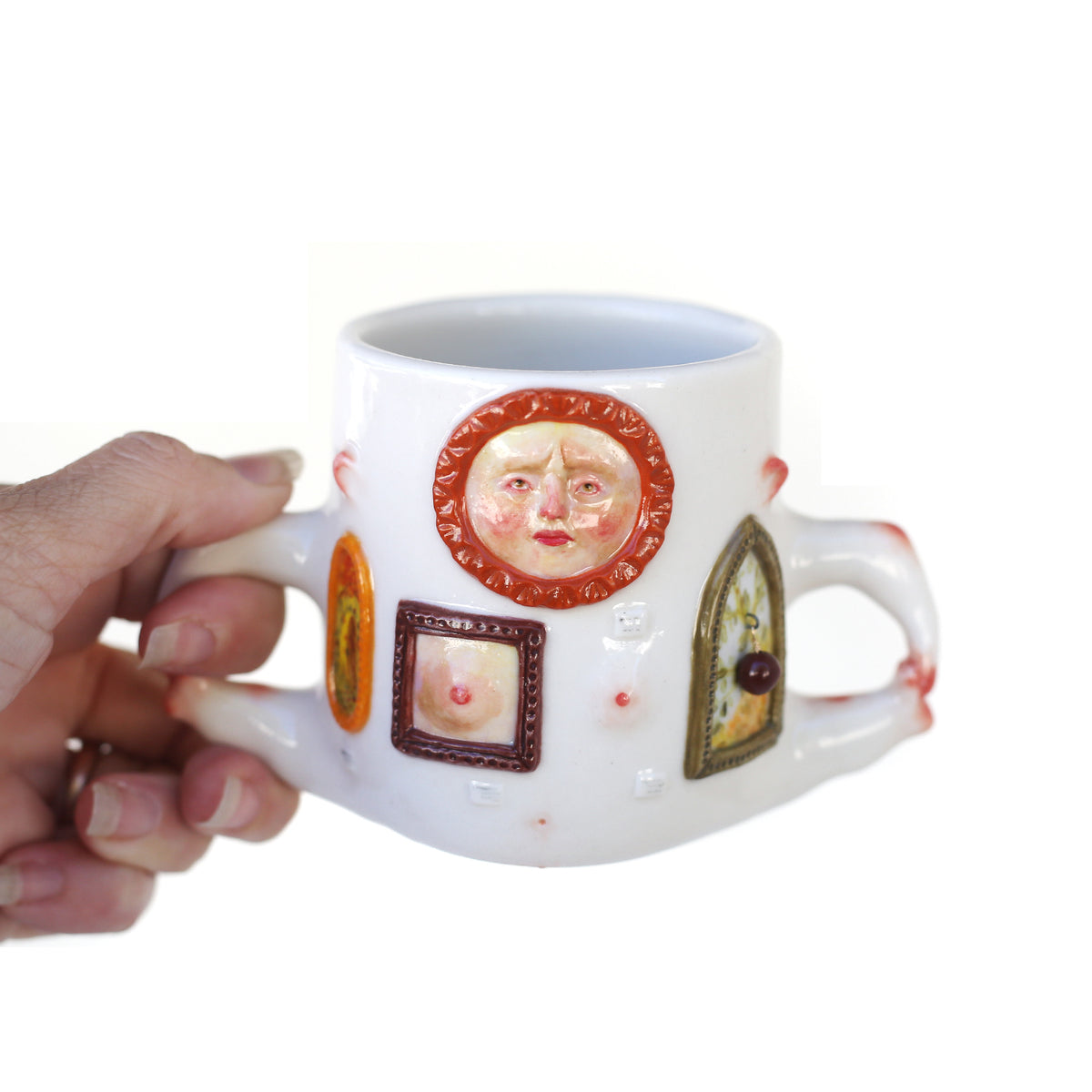 Gallery Woman Mug by Annette Janelle