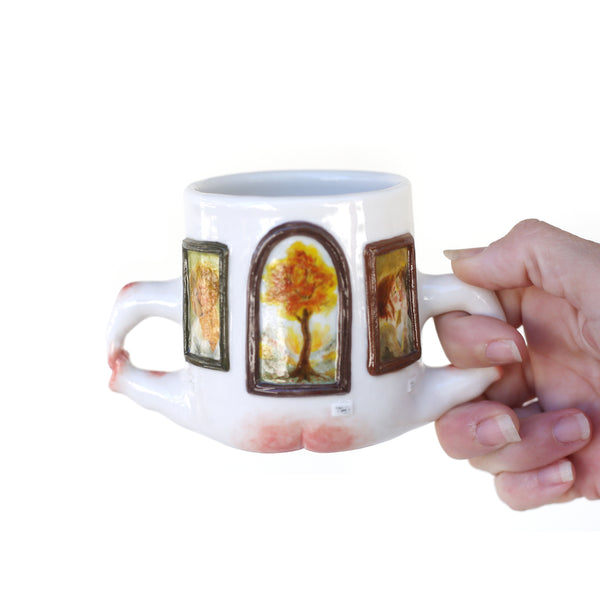 Gallery Woman Mug by Annette Janelle