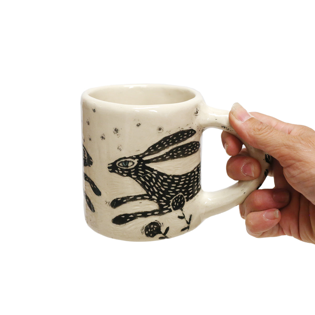 Dos Rabbits Mug by Amanda Shepherd
