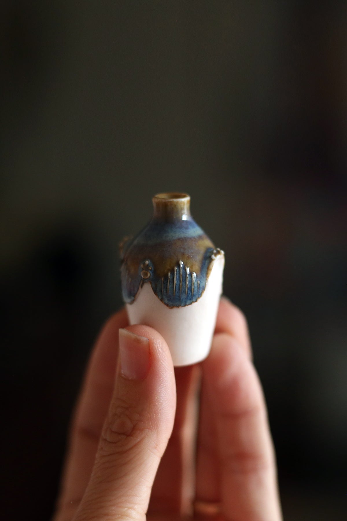 Blue and White Vase by Annette Janelle