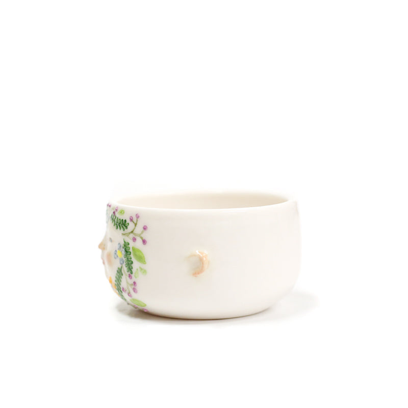 Floral Face Dish by Annette Janelle