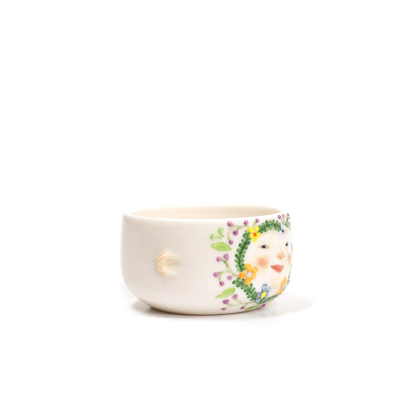 Floral Face Dish by Annette Janelle