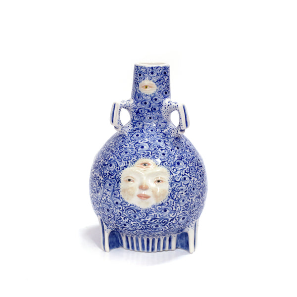 Three Face Vase by Annette Janelle