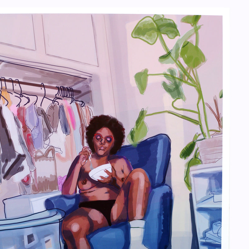 "I wear a lot of black" Print by Brianna Noble