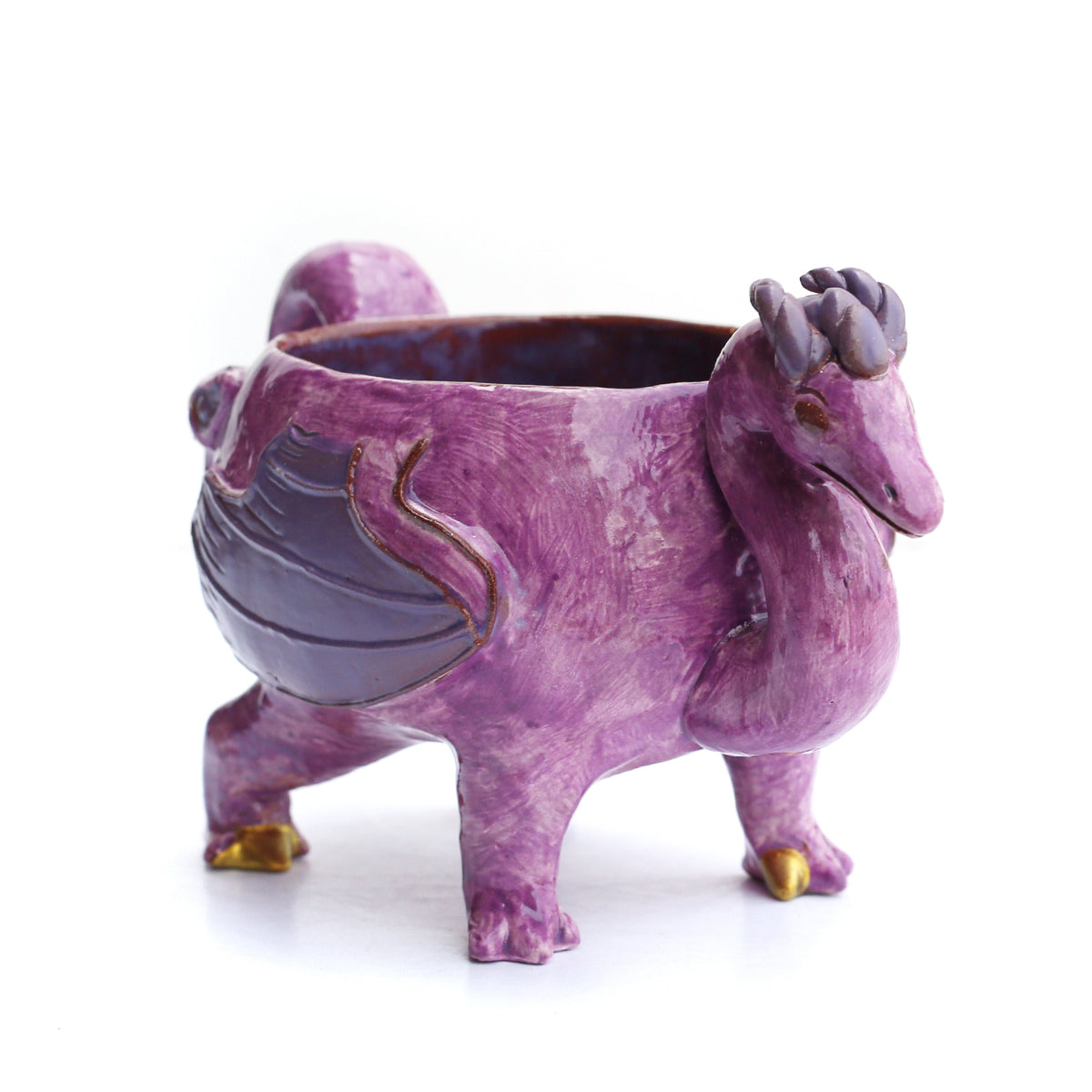 Kintsugi Purple Dragon Mug by Amy Henson