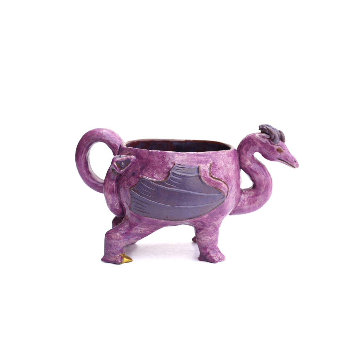 Kintsugi Purple Dragon Mug by Amy Henson