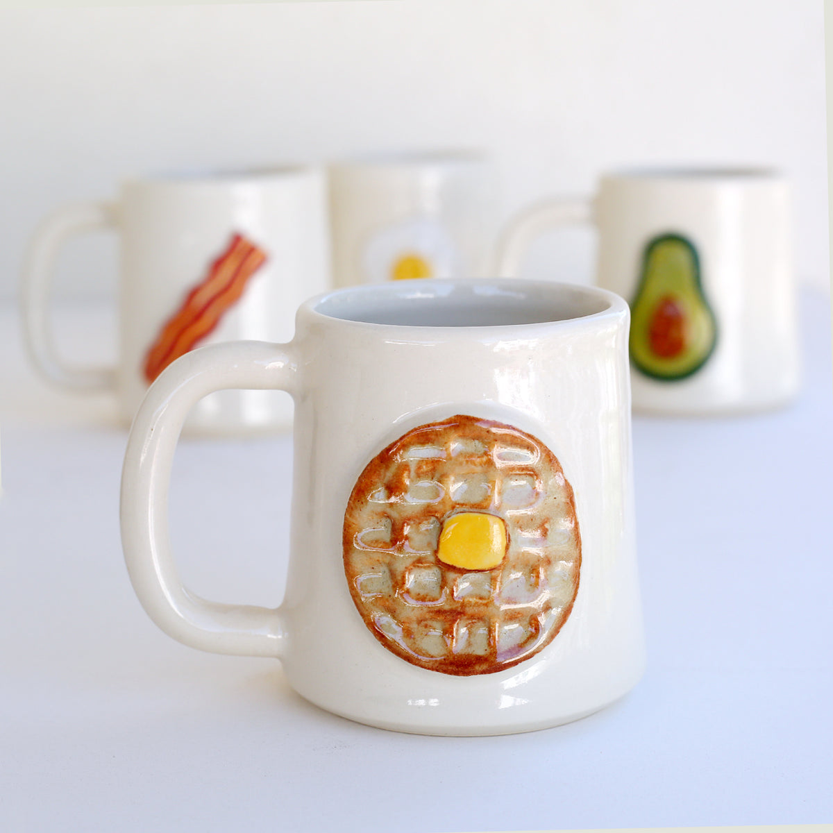 Breakfast Mugs by Crooked Tree Ceramics