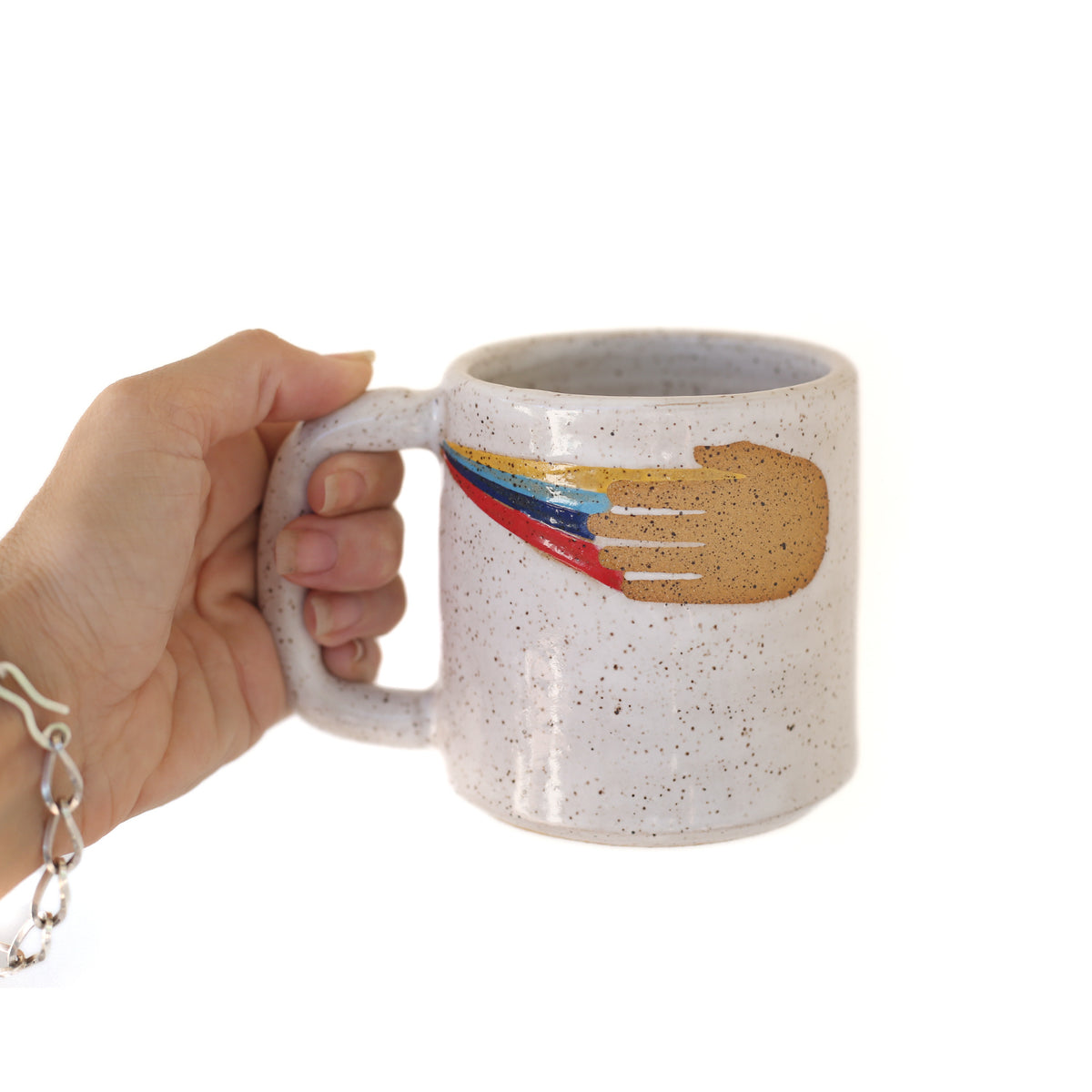 Slight of Hands Mug by Crooked Tree Ceramics