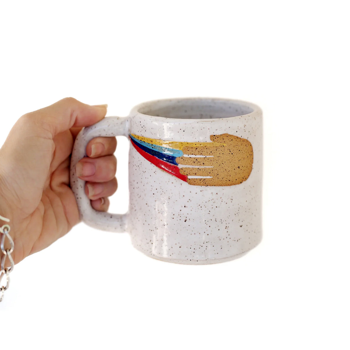 Slight of Hands Mug by Crooked Tree Ceramics