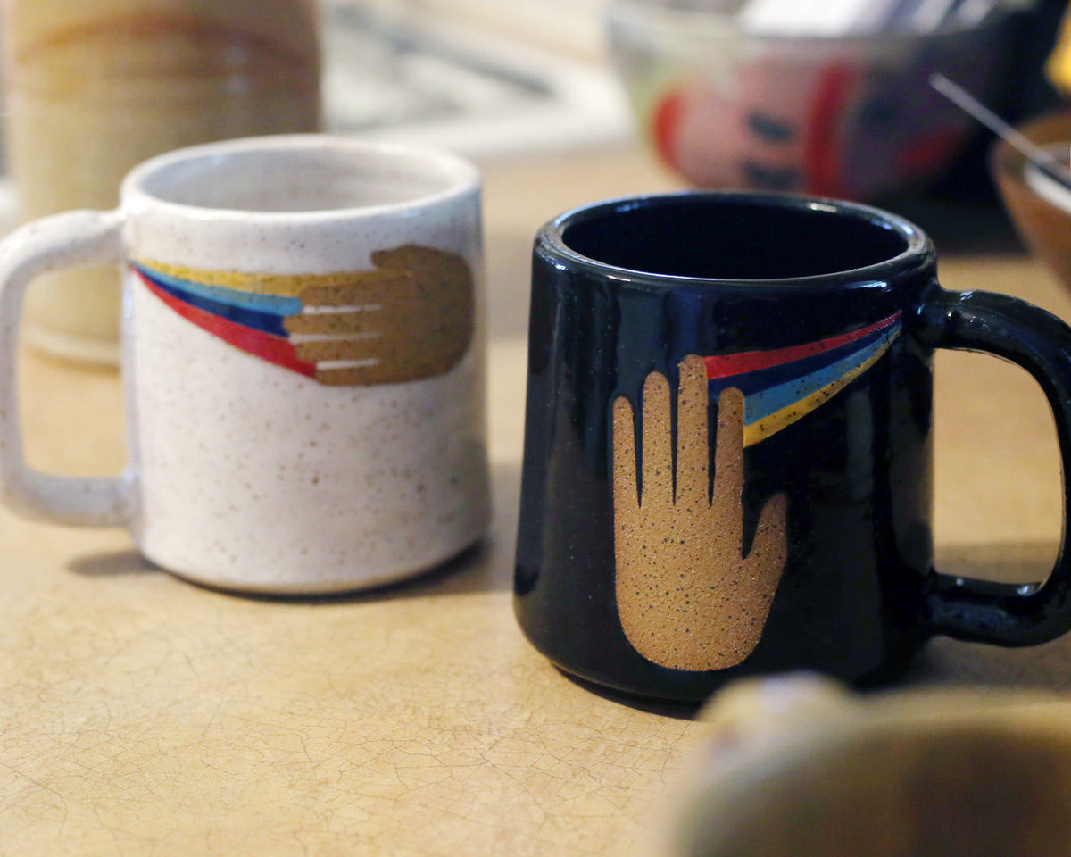 Slight of Hands Mug by Crooked Tree Ceramics
