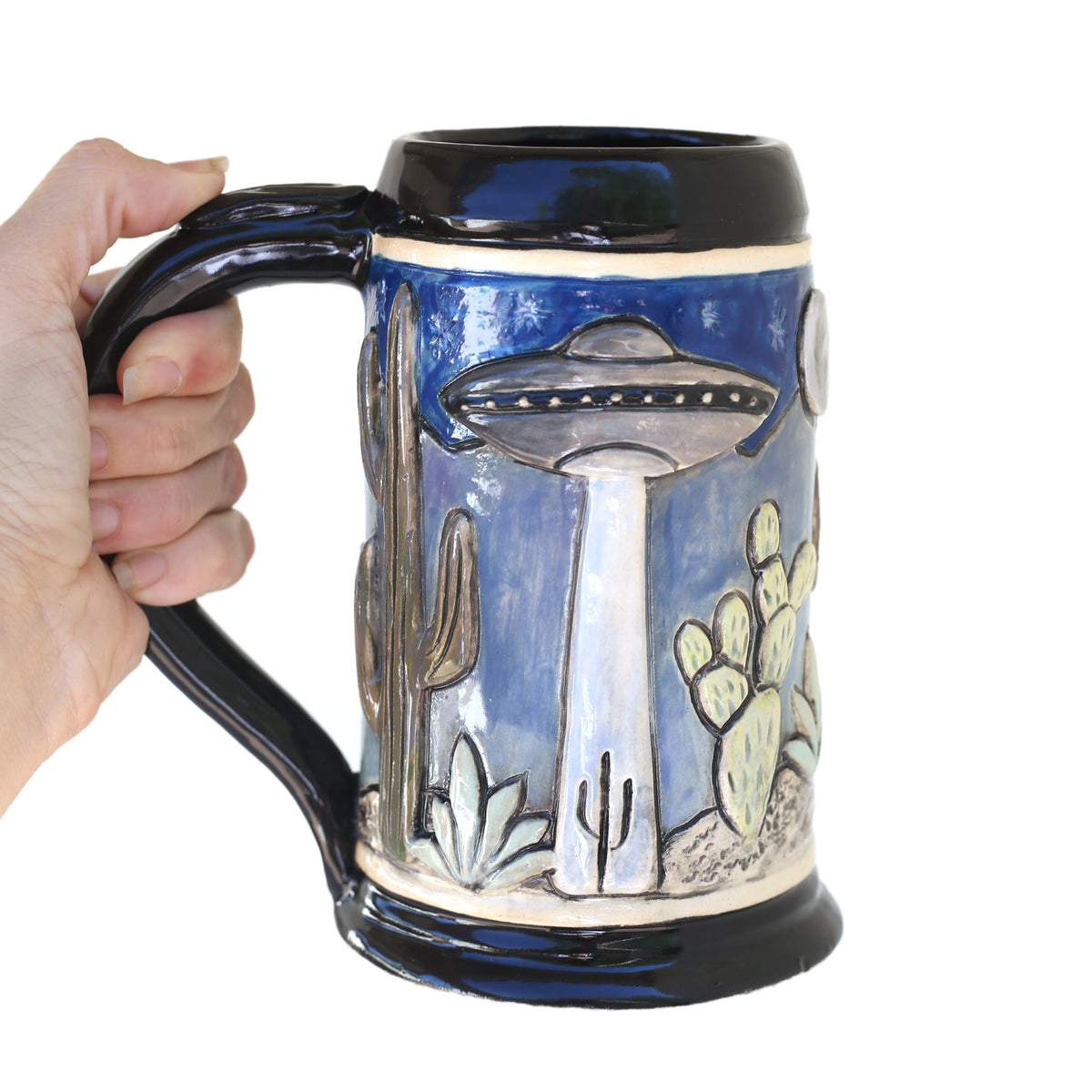 UFO Stein by Crooked Tree Ceramics
