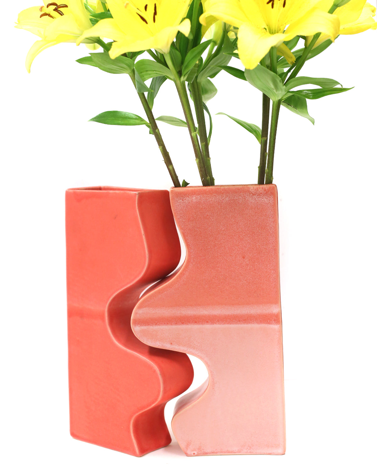 Pink Pair of Vessels by Isabella Castillo