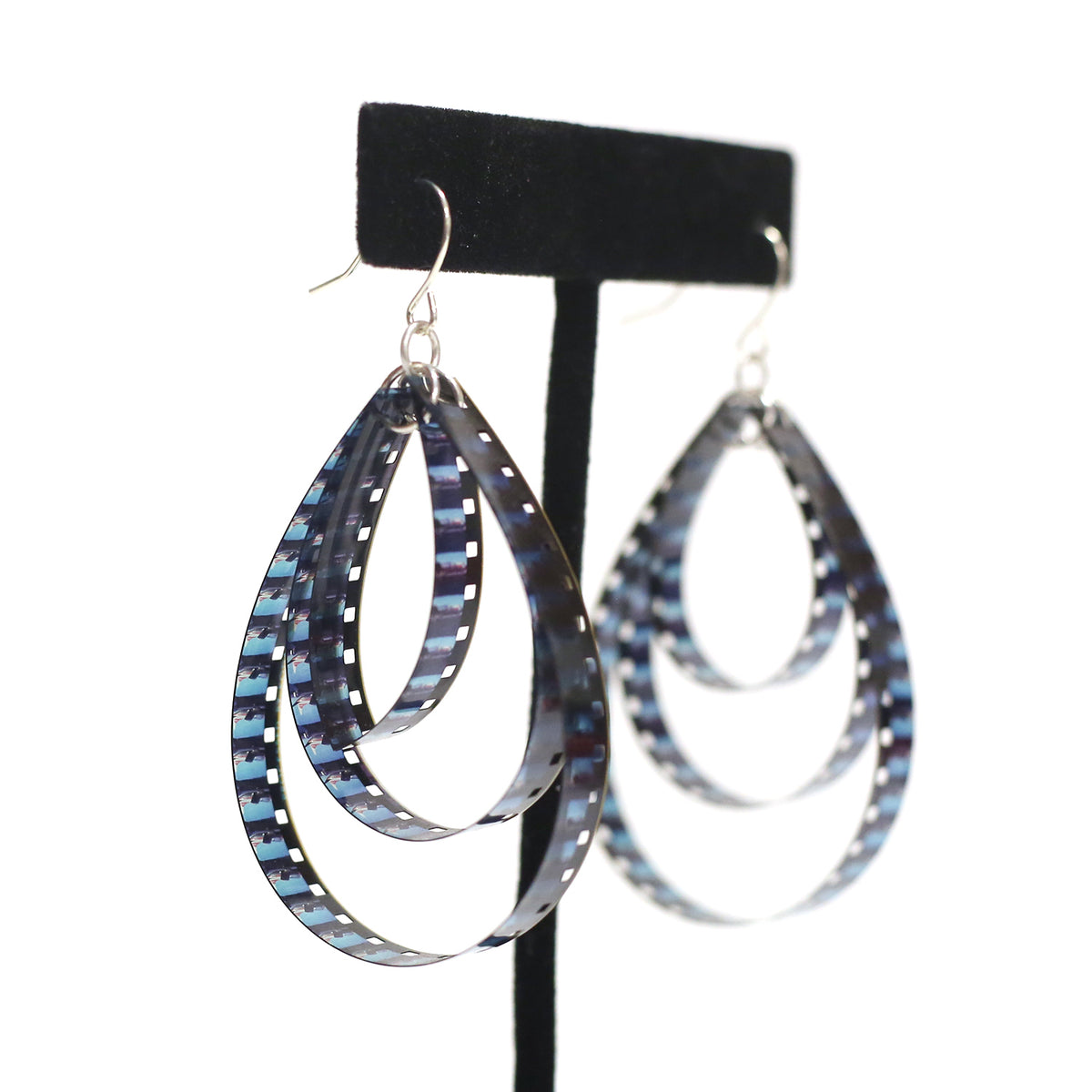 Film Tear Drop Earrings by Heather Magill