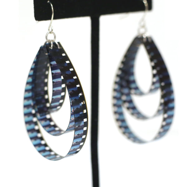 Film Tear Drop Earrings by Heather Magill