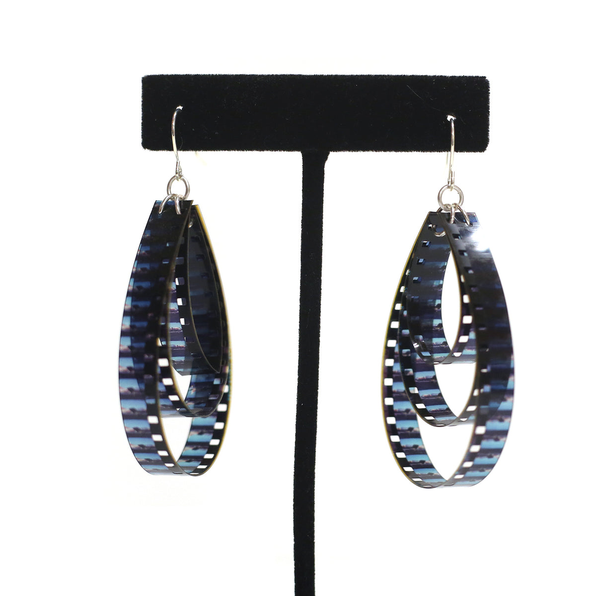 Film Tear Drop Earrings by Heather Magill