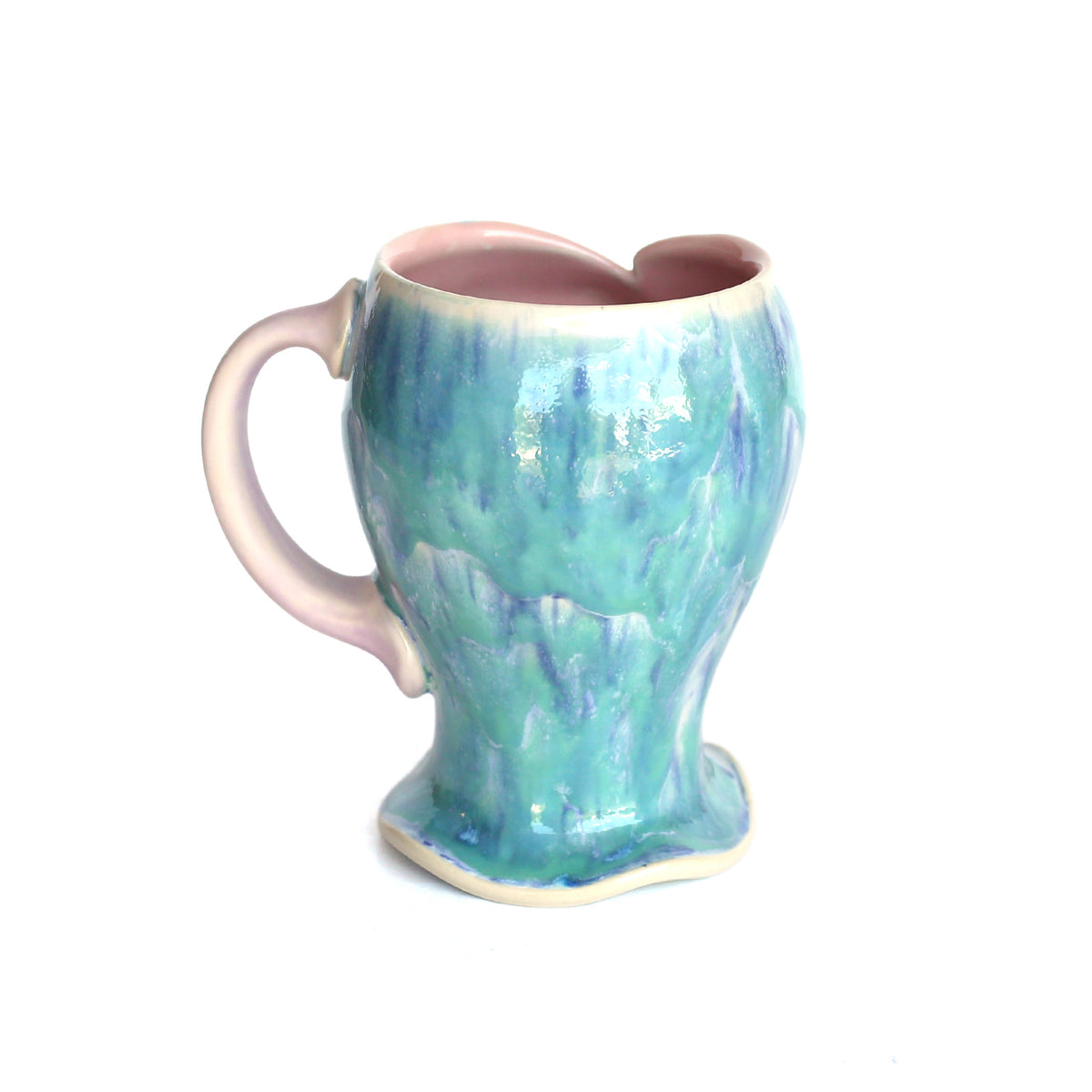 Blue Spiral Shell Mug by Evie Botbyl