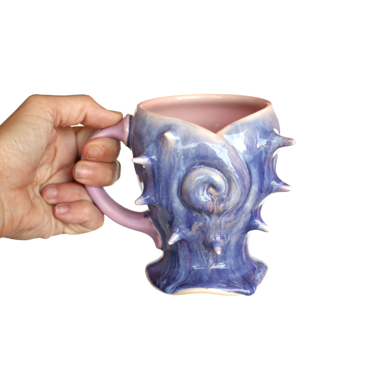 Purple Spike Mug by Evie Botbyl