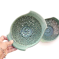 Flat Handled Berry Bowl by Mike Farabee
