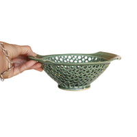 Flat Handled Berry Bowl by Mike Farabee
