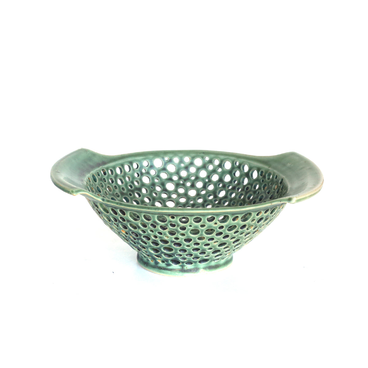 Flat Handled Berry Bowl by Mike Farabee