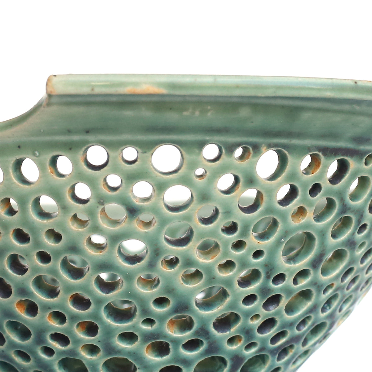 Flat Handled Berry Bowl by Mike Farabee