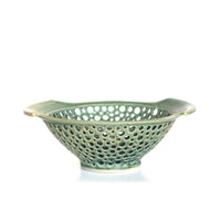 Flat Handled Berry Bowl by Mike Farabee