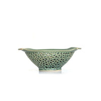 Flat Handled Berry Bowl by Mike Farabee