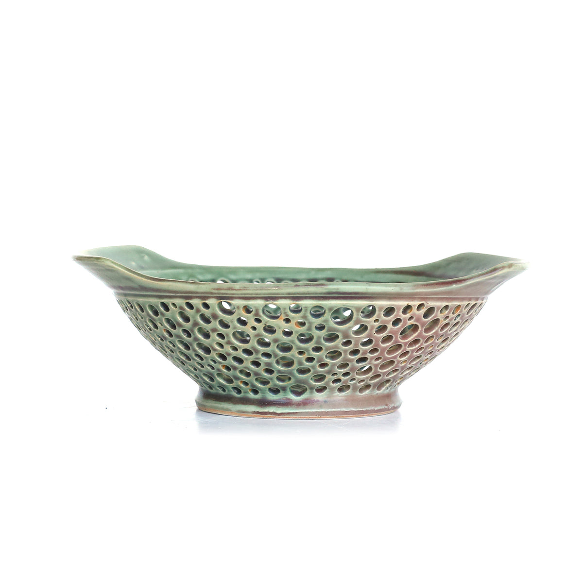 Flat Handled Berry Bowl by Mike Farabee