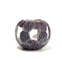 Purple Prickly Pear Luminaria by Lisa Harnish