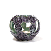 Purple Prickly Pear Luminaria by Lisa Harnish