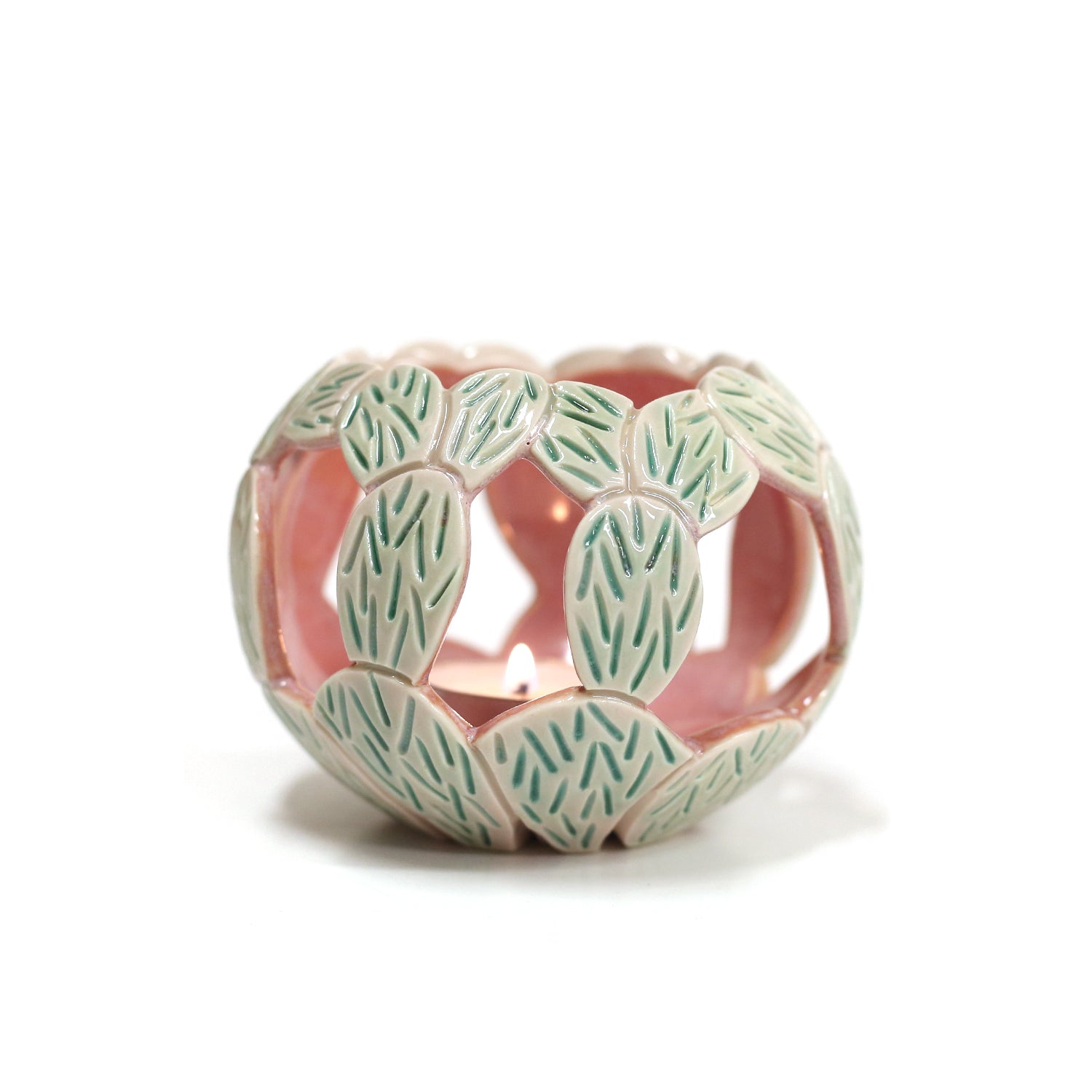 Pink Prickly Pear Luminaria by Lisa Harnish – Practical Art