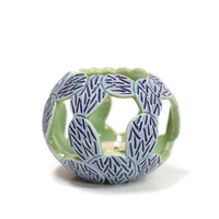 Blue Prickly Pear Luminaria by Lisa Harnish