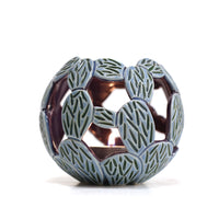 Blue Prickly Pear Luminaria by Lisa Harnish