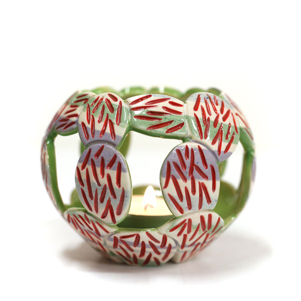 Multi-Color Prickly Pear Luminaria by Lisa Harnish