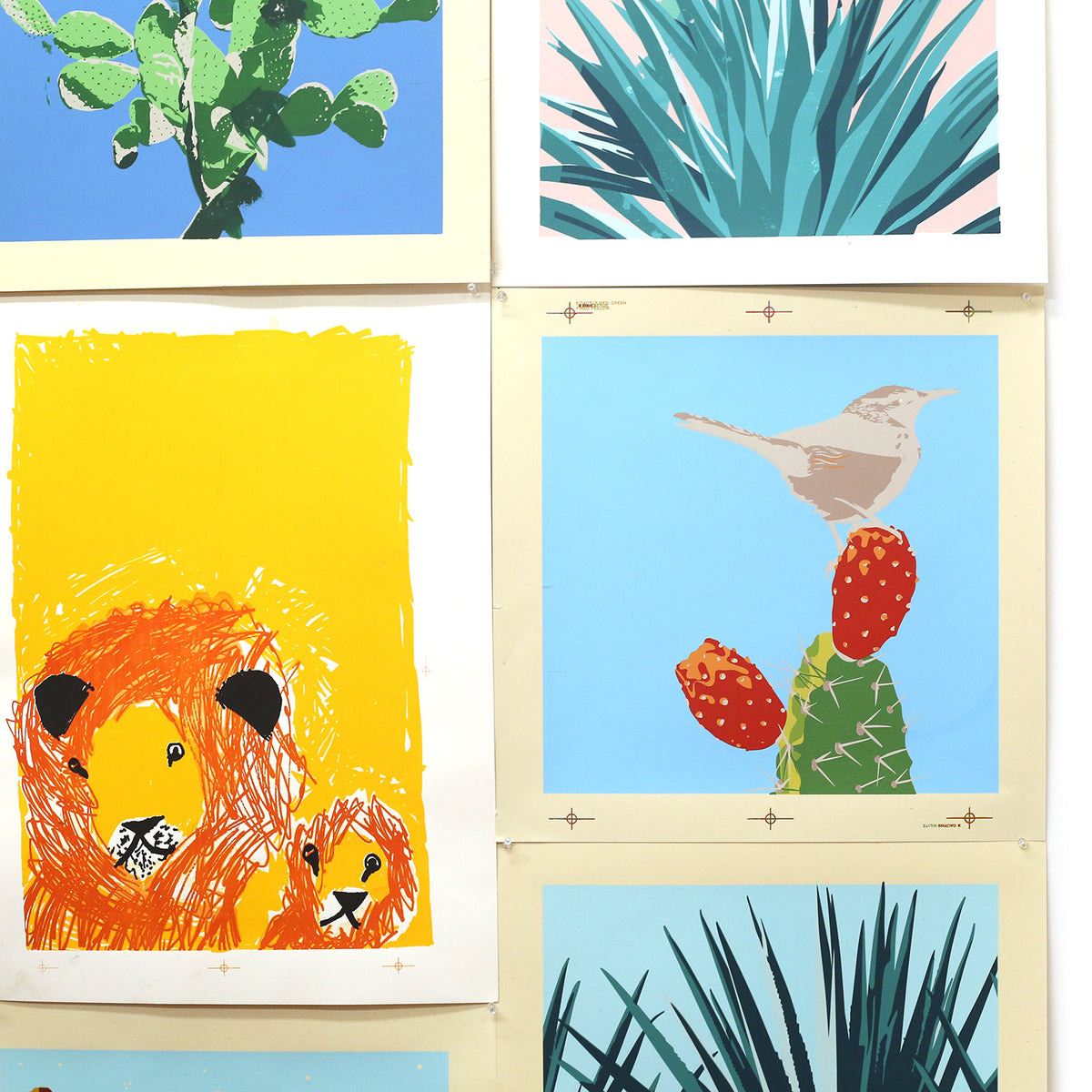 Lions Print by Jax Early