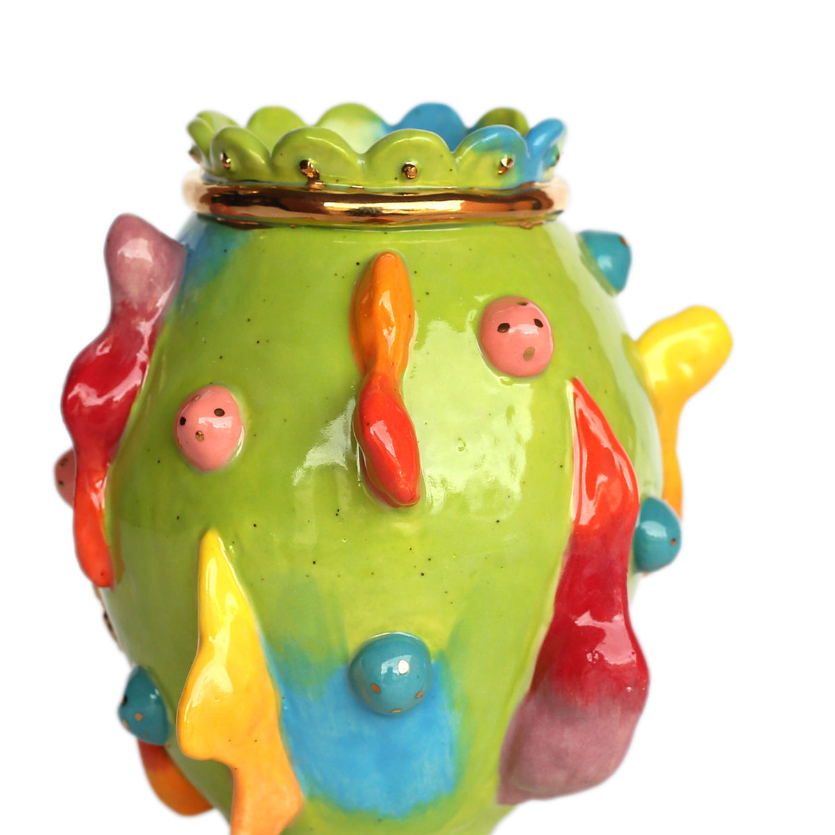 'May They Burn...' Vase by Karla Medina
