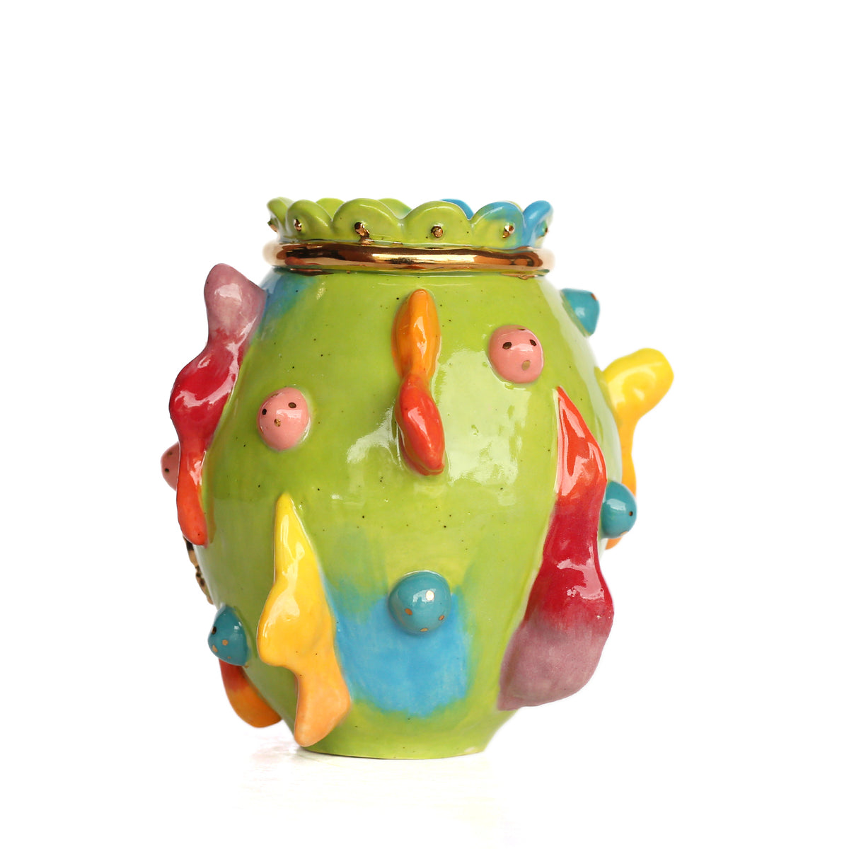 'May They Burn...' Vase by Karla Medina