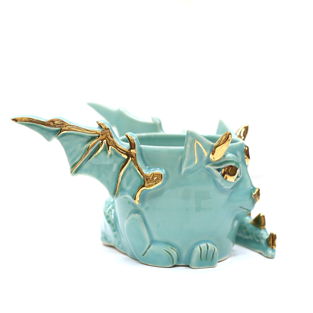 Fantasy Dragon Planter by Karla Medina