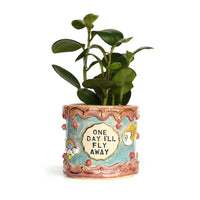 'One Day I'll Fly' Planter by Karla Medina