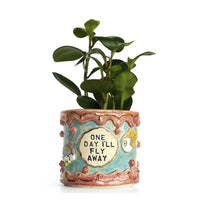 'One Day I'll Fly' Planter by Karla Medina