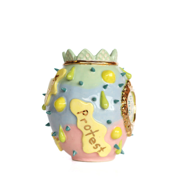 'Let's F*ck Sh*t Up' Vase by Karla Medina