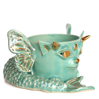 Fantasy Mermaid Fairy Planter by Karla Medina