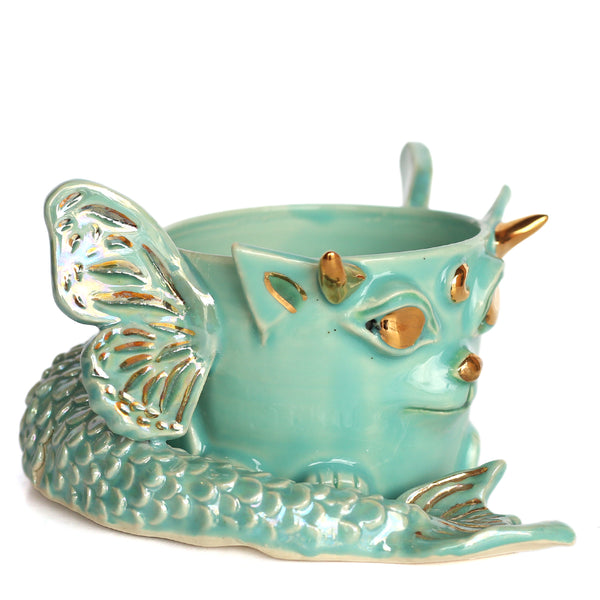 Fantasy Mermaid Fairy Planter by Karla Medina