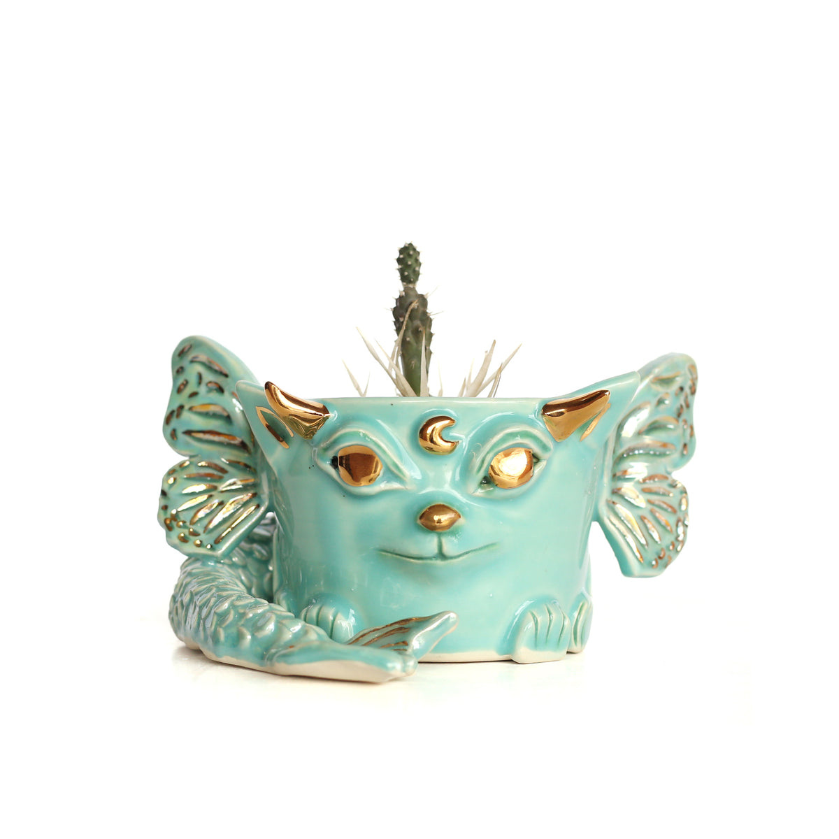 Fantasy Mermaid Fairy Planter by Karla Medina