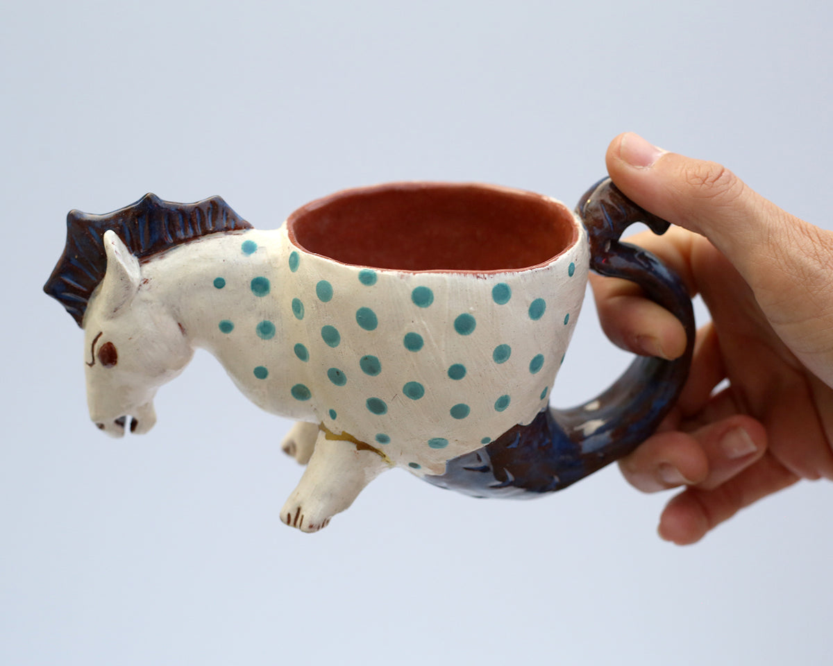 Kintsugi Horse Mug