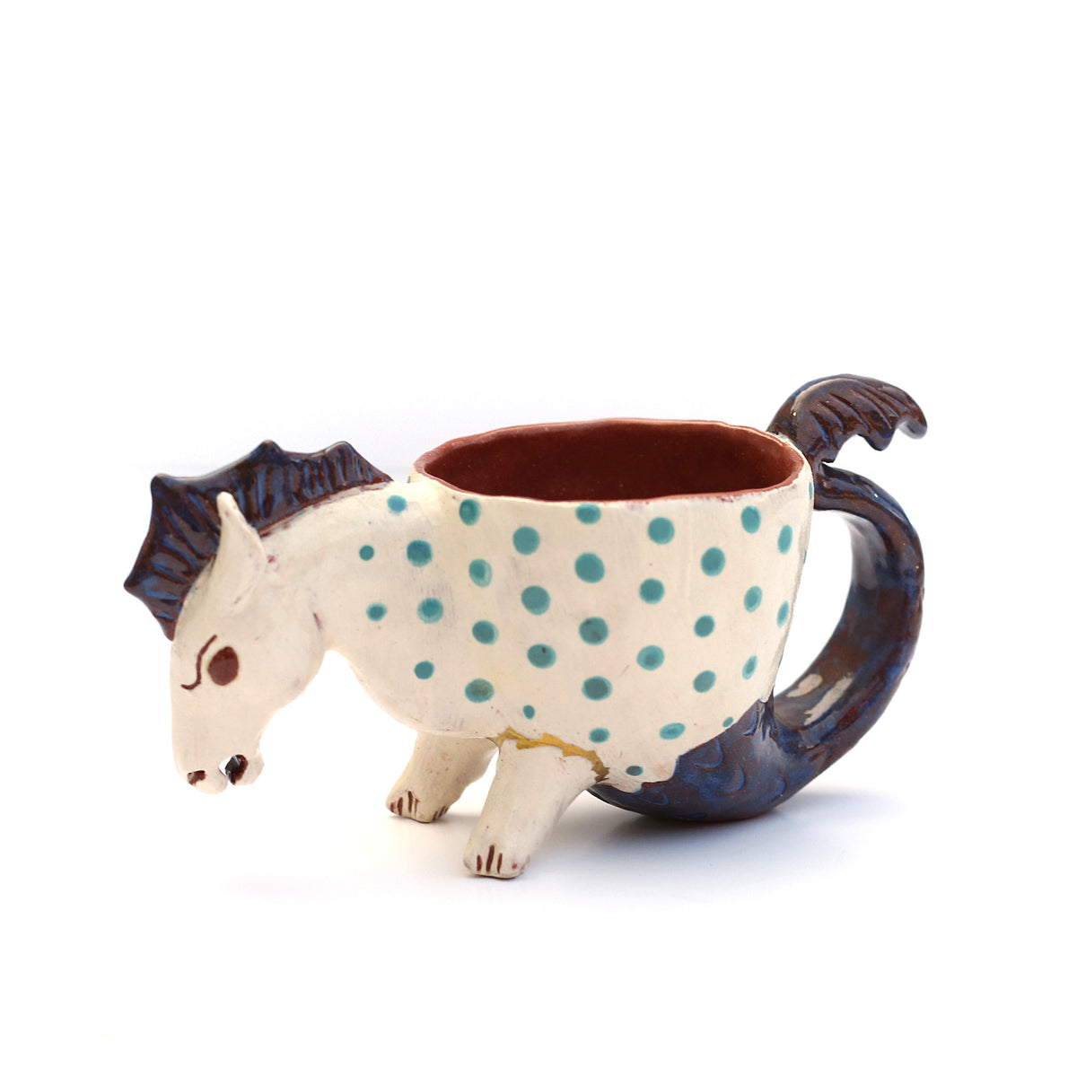 Kintsugi Horse Mug